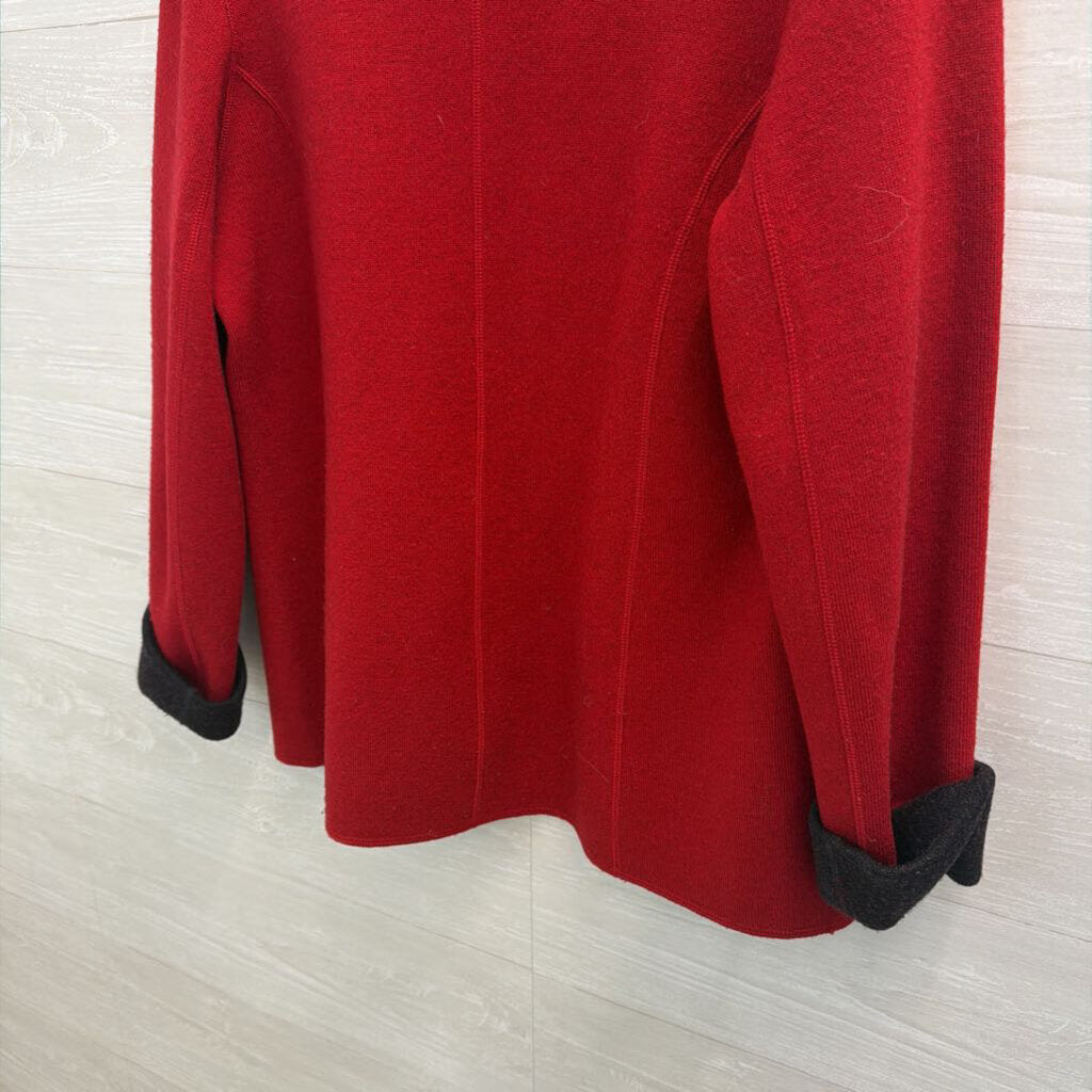 Red/ Grey Reversible Jacket Medium