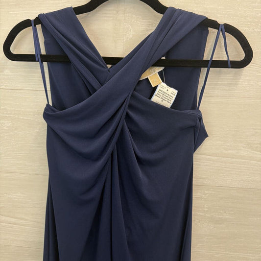 Michael Kors Navy Cross Neck Dress Medium