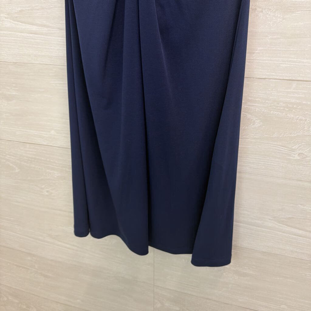 Michael Kors Navy Cross Neck Dress Medium