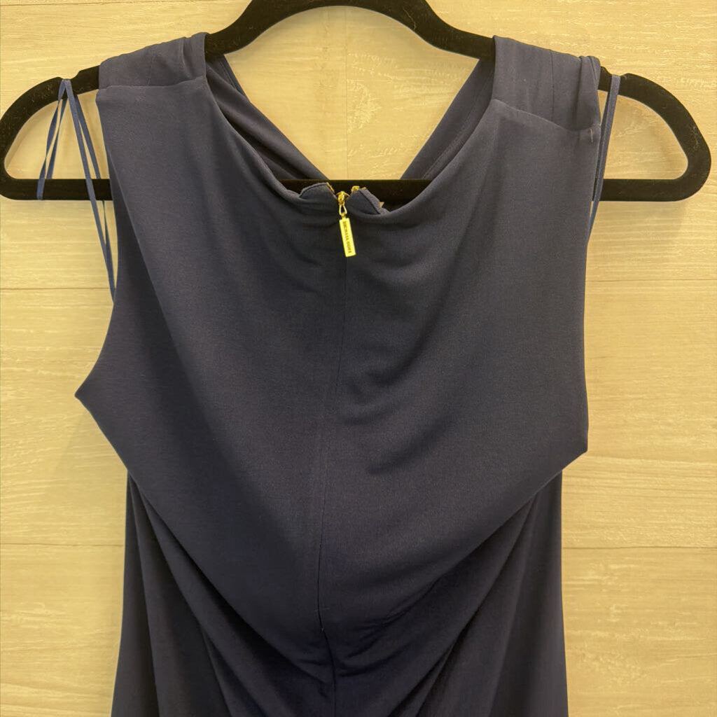Michael Kors Navy Cross Neck Dress Medium
