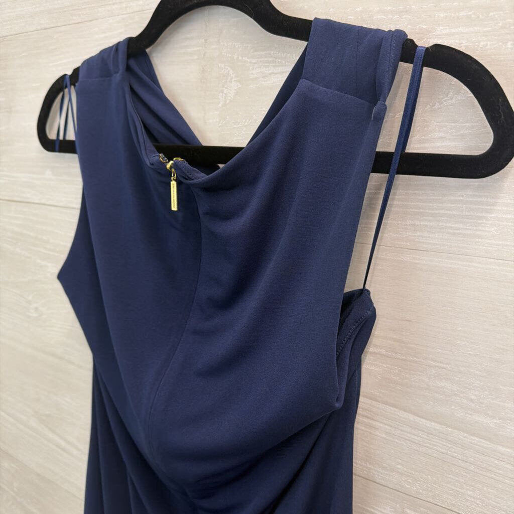 Michael Kors Navy Cross Neck Dress Medium