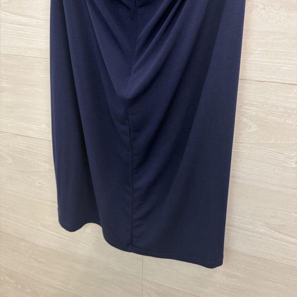 Michael Kors Navy Cross Neck Dress Medium