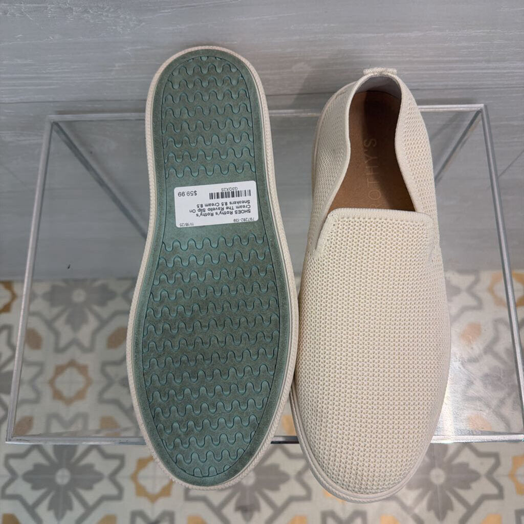 Rothy's Cream The Ravello Slip On Sneakers 8.5