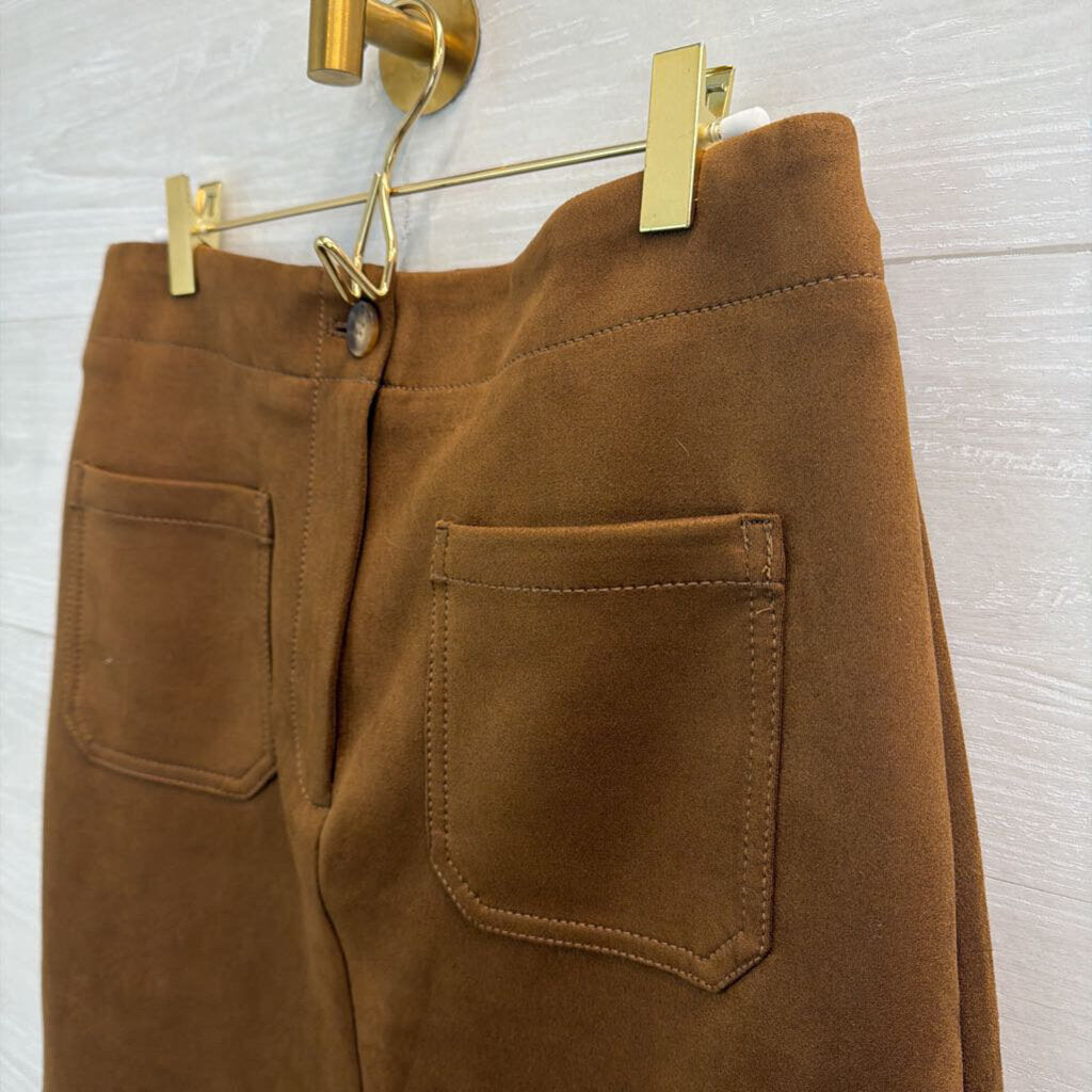 Loft Brown Suede Mini Skirt 4 Tall