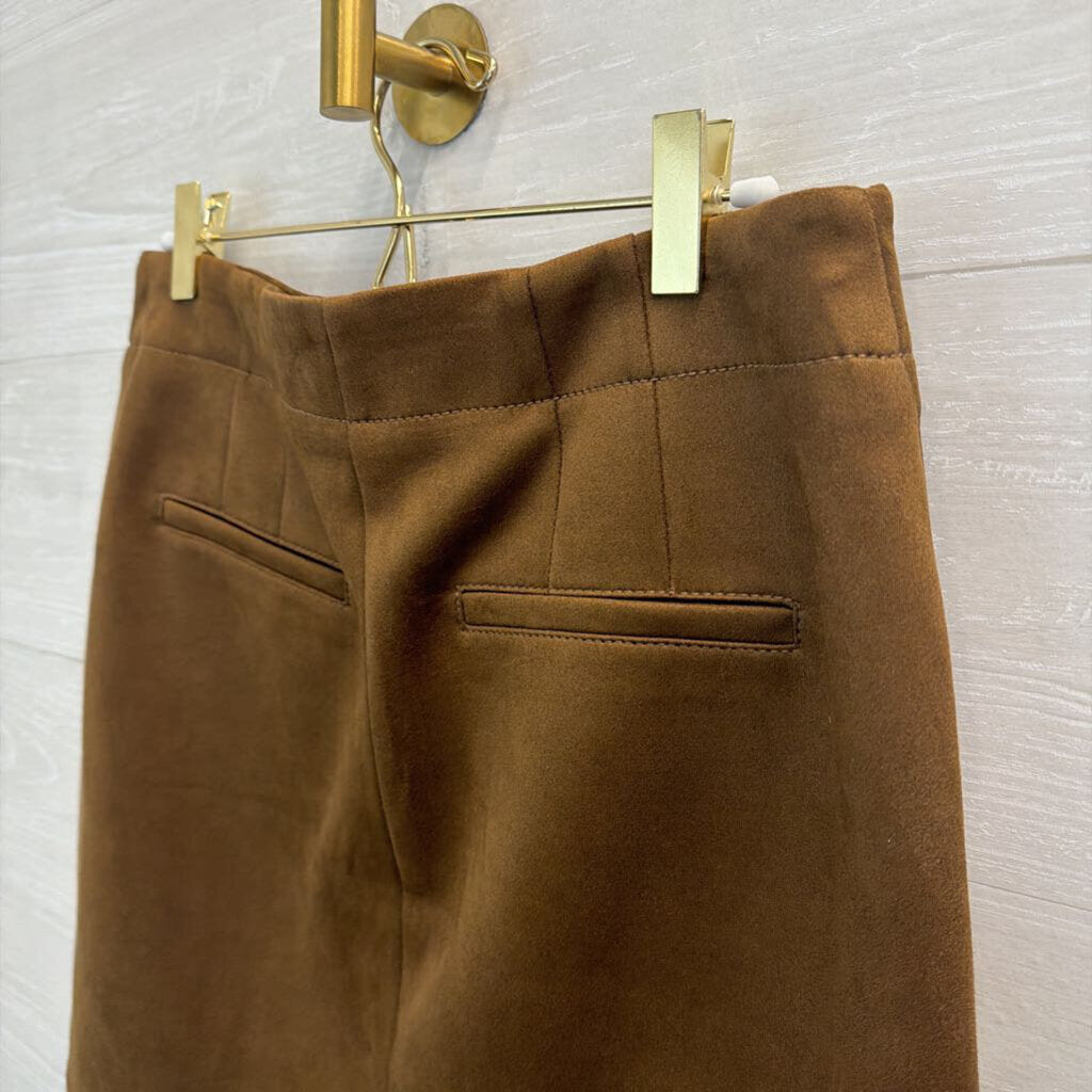 Loft Brown Suede Mini Skirt 4 Tall