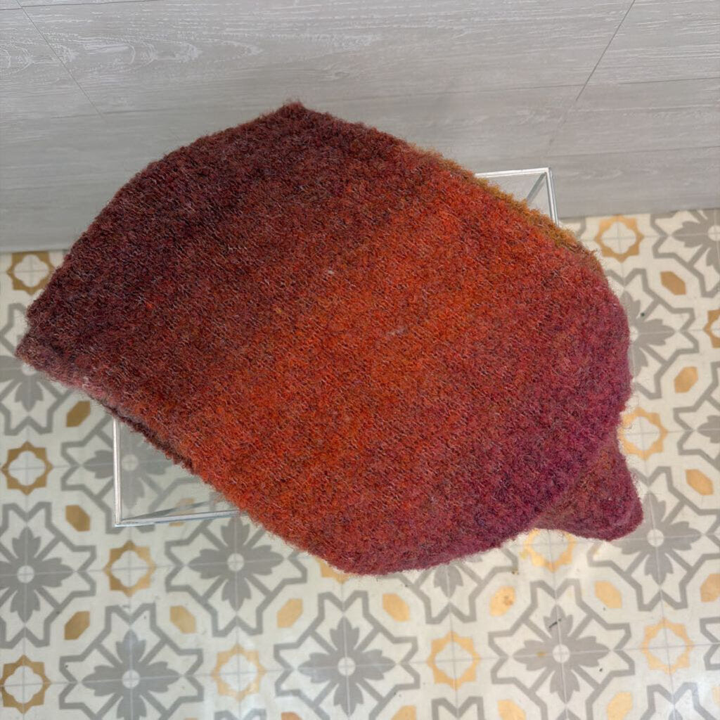 Pink/ Orange Soft Knit Scarf