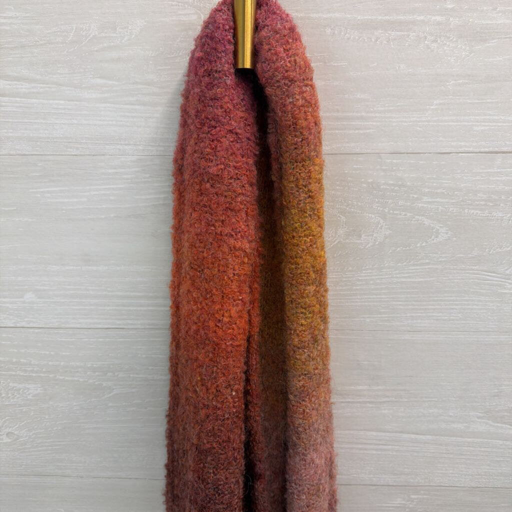 Pink/ Orange Soft Knit Scarf