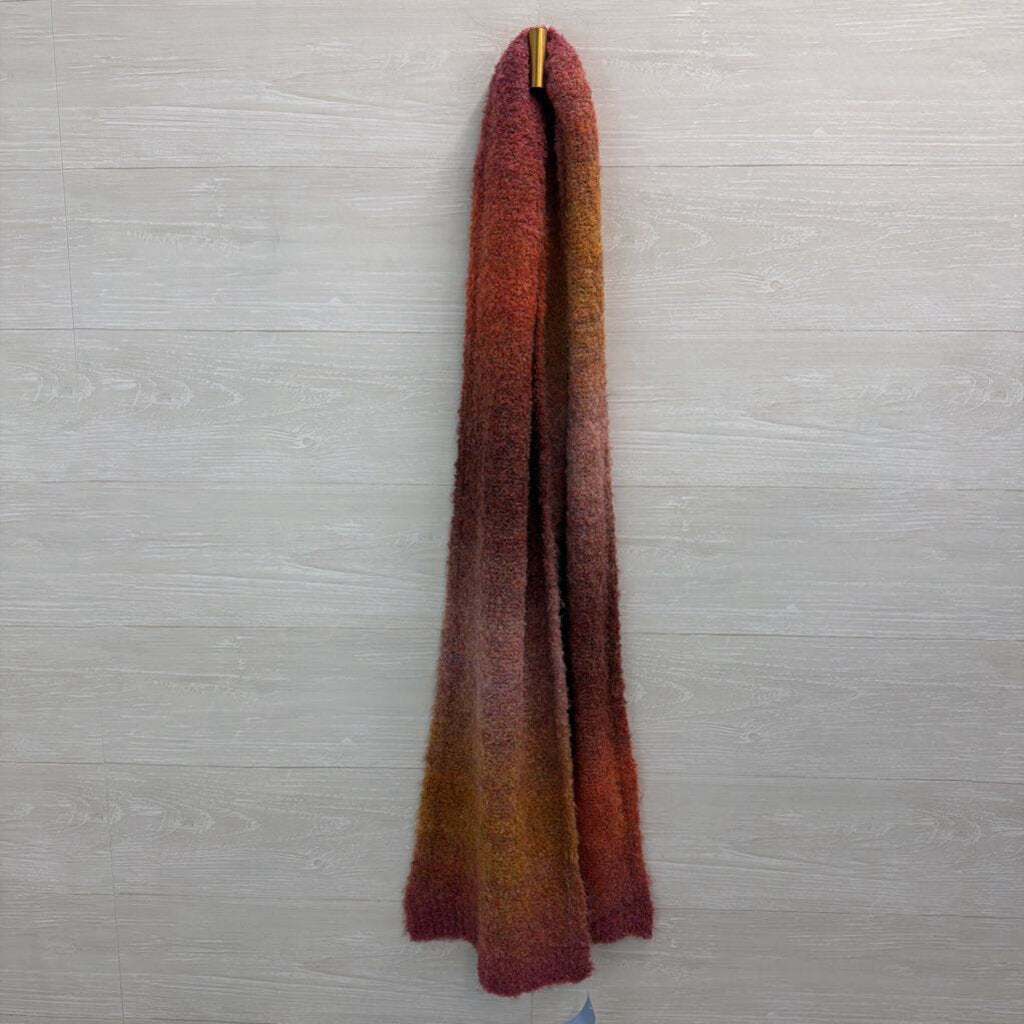 Pink/ Orange Soft Knit Scarf