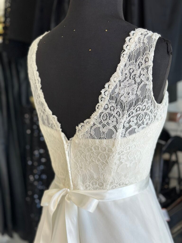 Illusion Lace Tank A-Line Dress 6