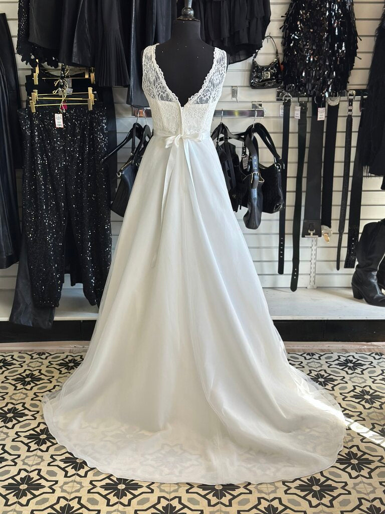 Illusion Lace Tank A-Line Dress 6