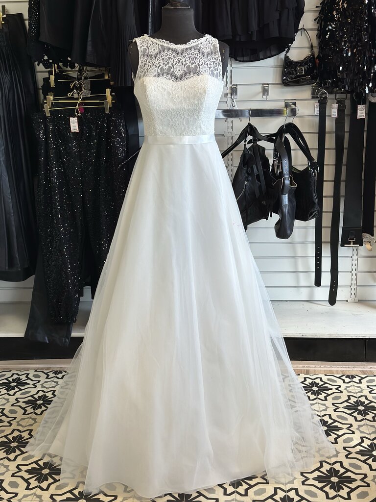 Illusion Lace Tank A-Line Dress 6