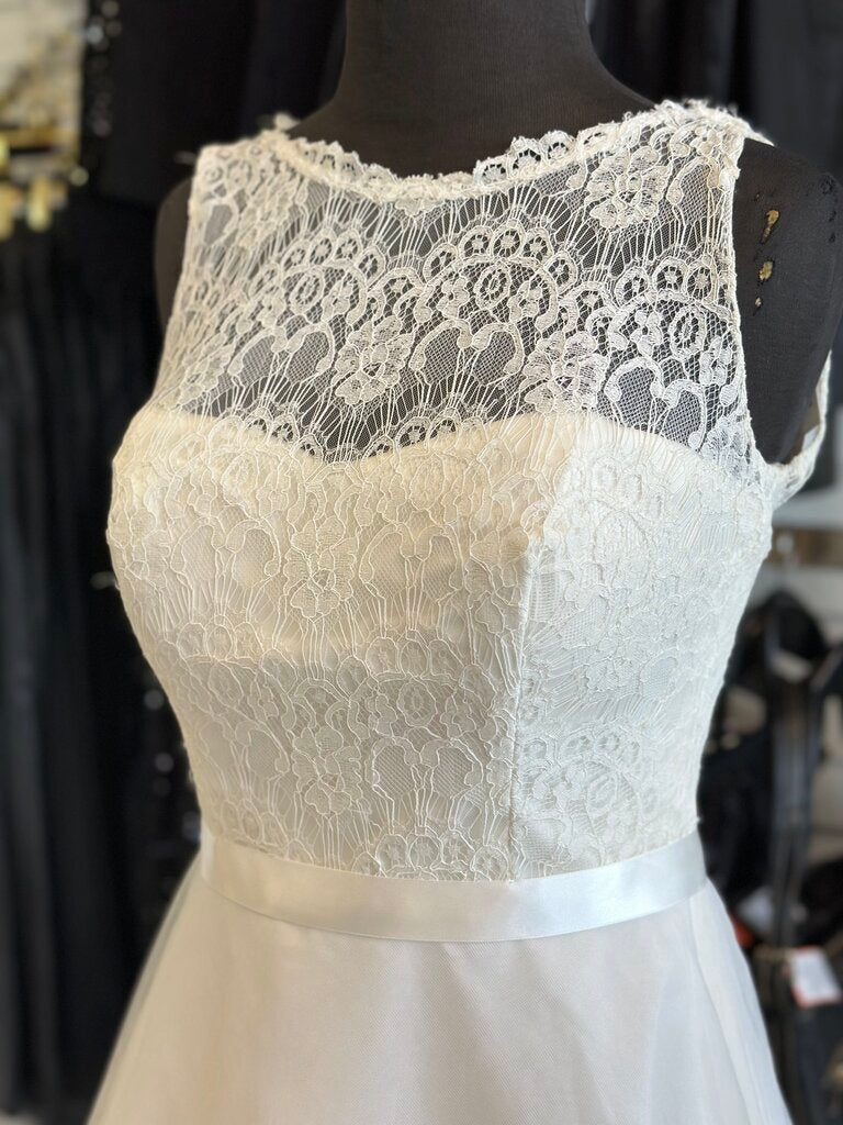 Illusion Lace Tank A-Line Dress 6