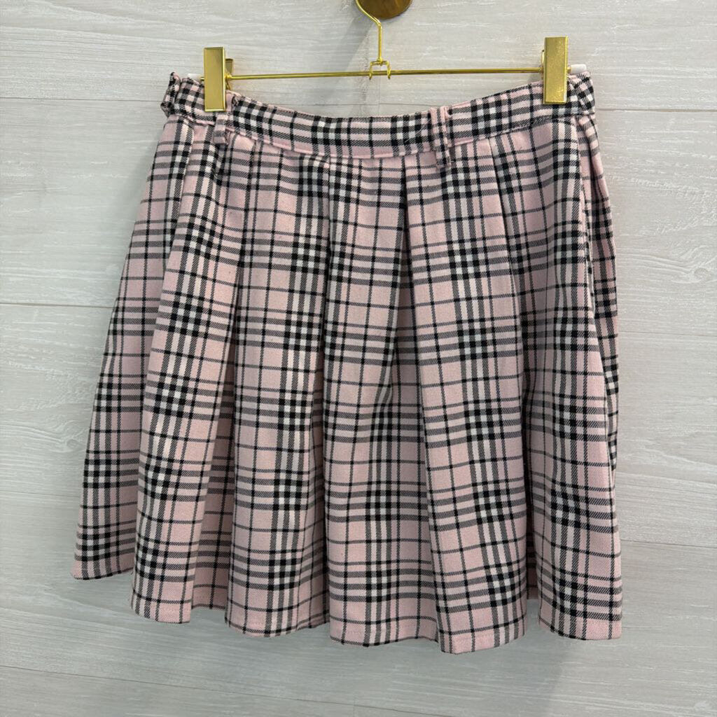 Hot Topic Pink/ Black Plaid Mini Skirt Small