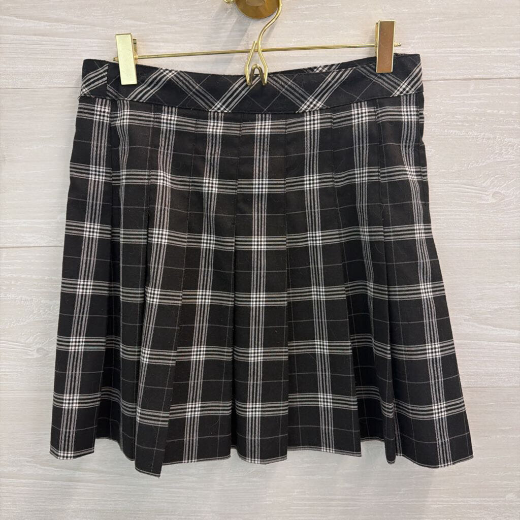 Divided Black/ White Plaid Mini Skirt 6