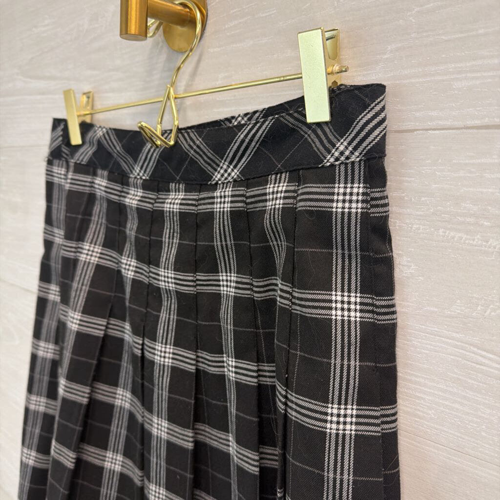 Divided Black/ White Plaid Mini Skirt 6