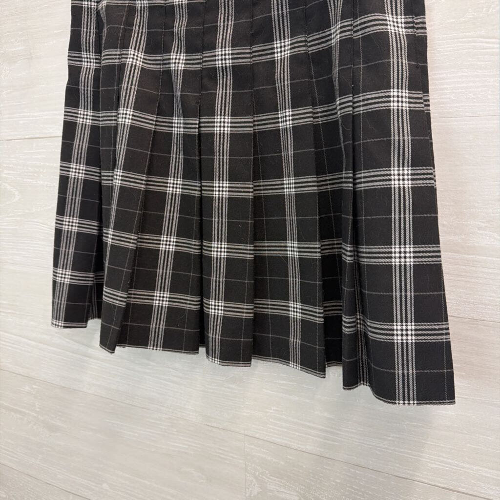 Divided Black/ White Plaid Mini Skirt 6