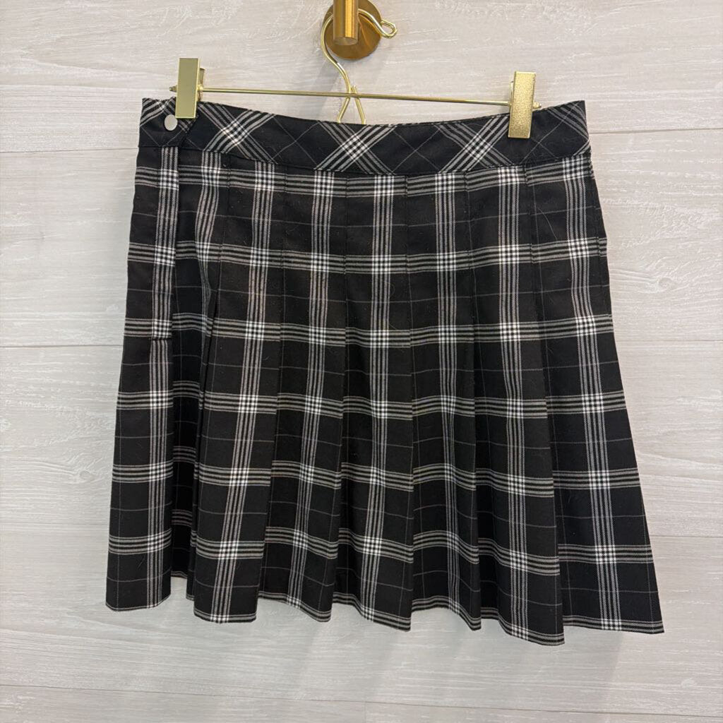 Divided Black/ White Plaid Mini Skirt 6