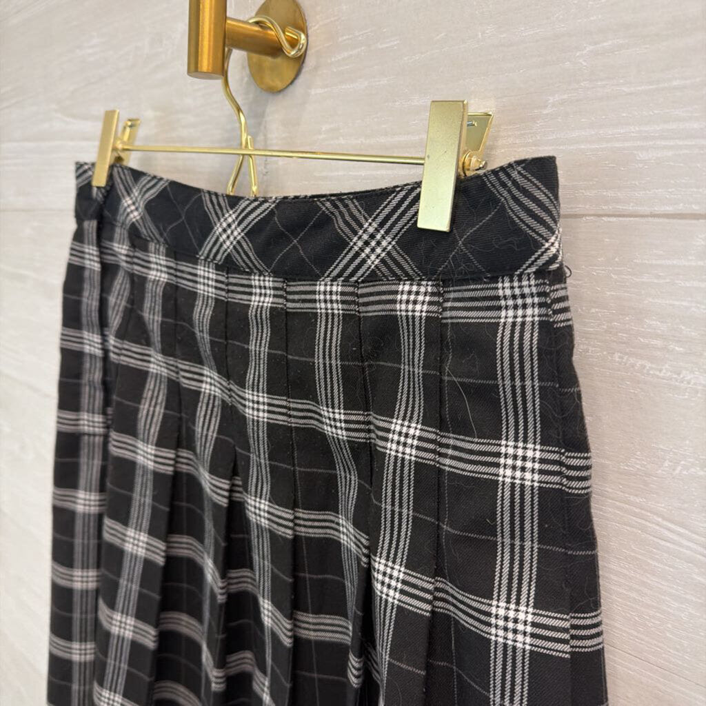 Divided Black/ White Plaid Mini Skirt 6