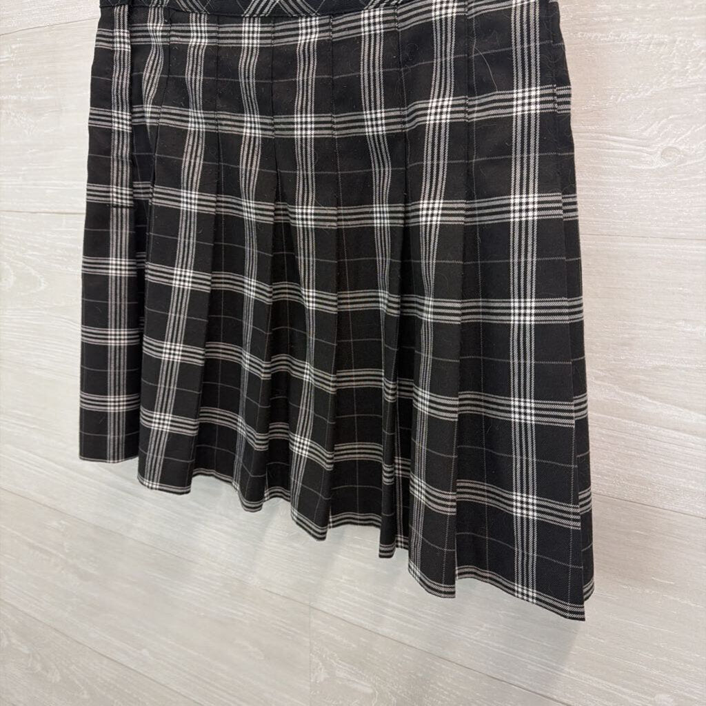 Divided Black/ White Plaid Mini Skirt 6