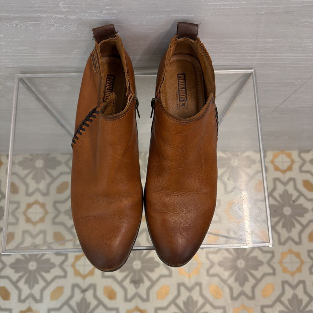 Pikolinos Ordino Brown Leather Ankle Booties 40