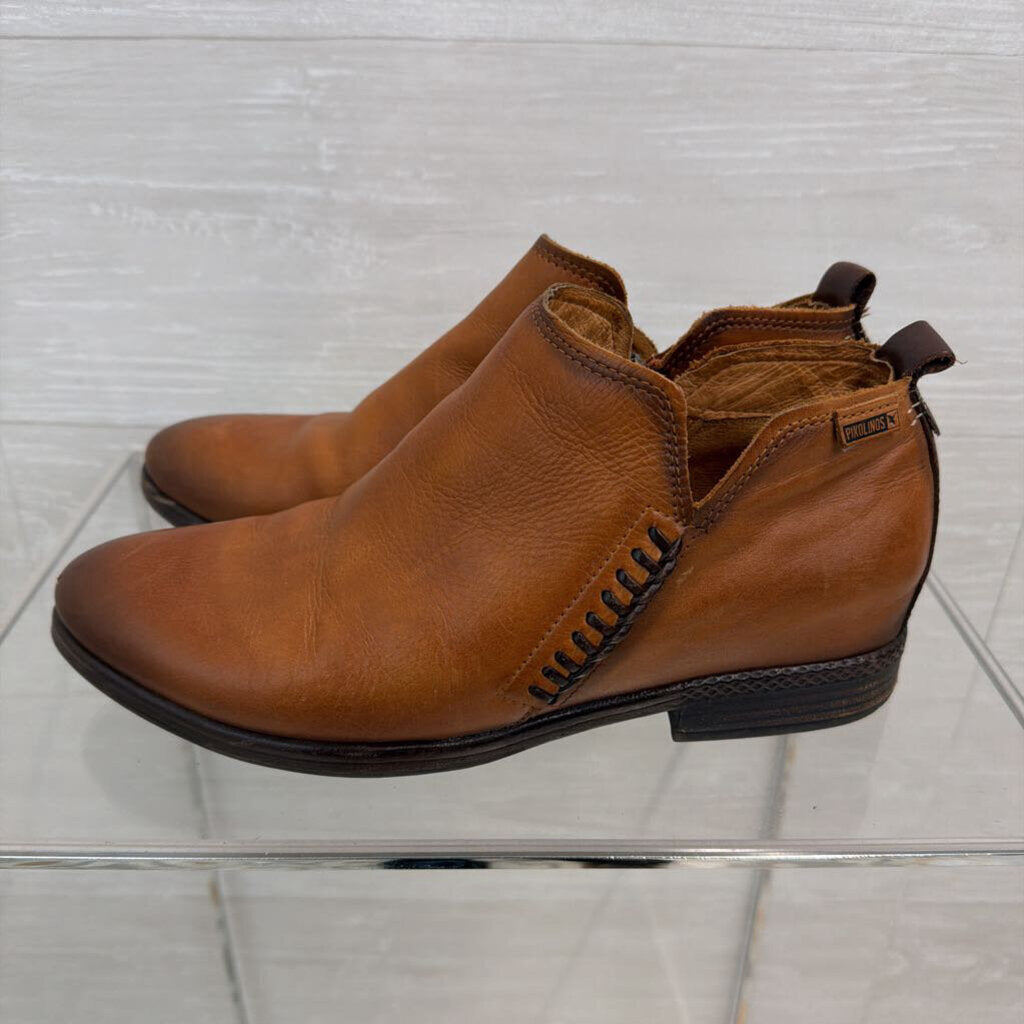 Pikolinos Ordino Brown Leather Ankle Booties 40