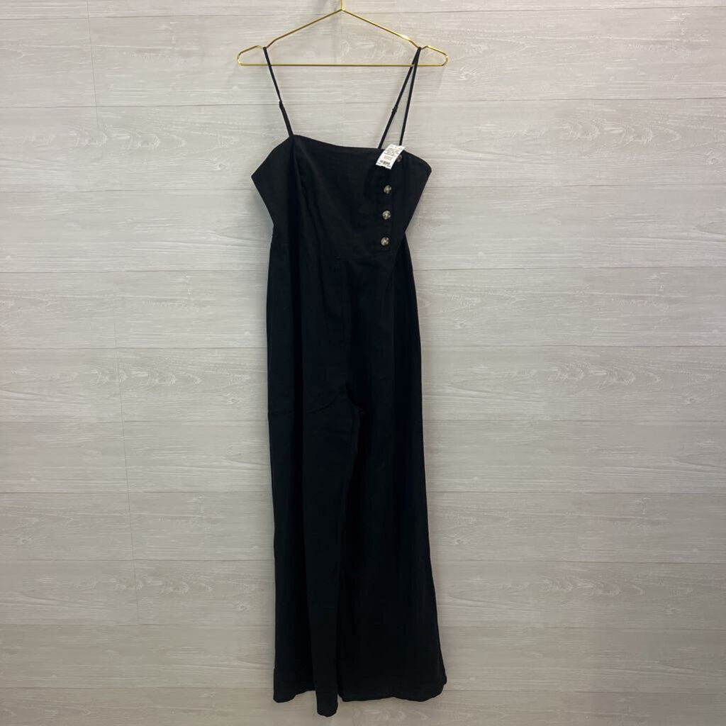 Urban Outfitters Black Side Button Top Jumpsuit 8