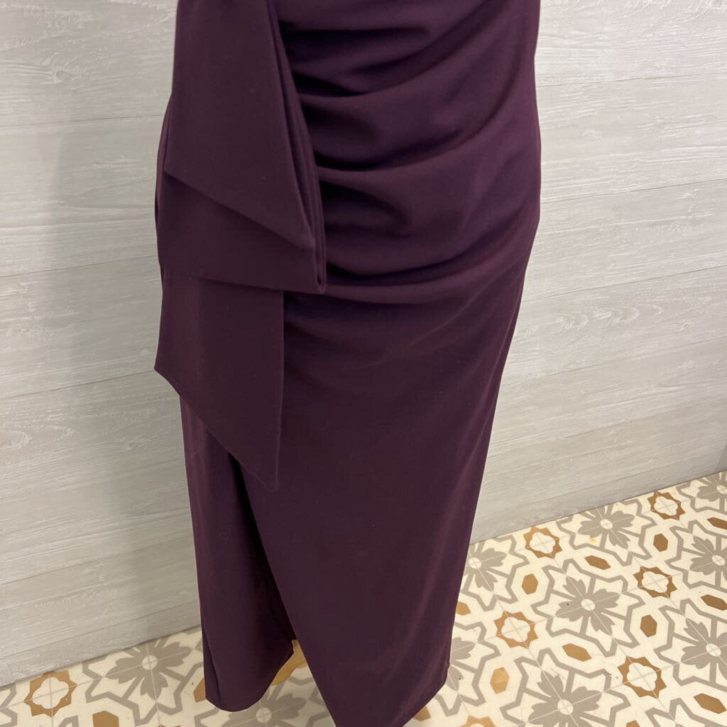 Xscape Purple Off Shoulder Long Formal Dress 12 Petite