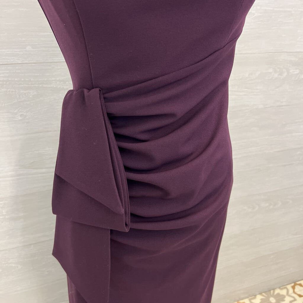 Xscape Purple Off Shoulder Long Formal Dress 12 Petite