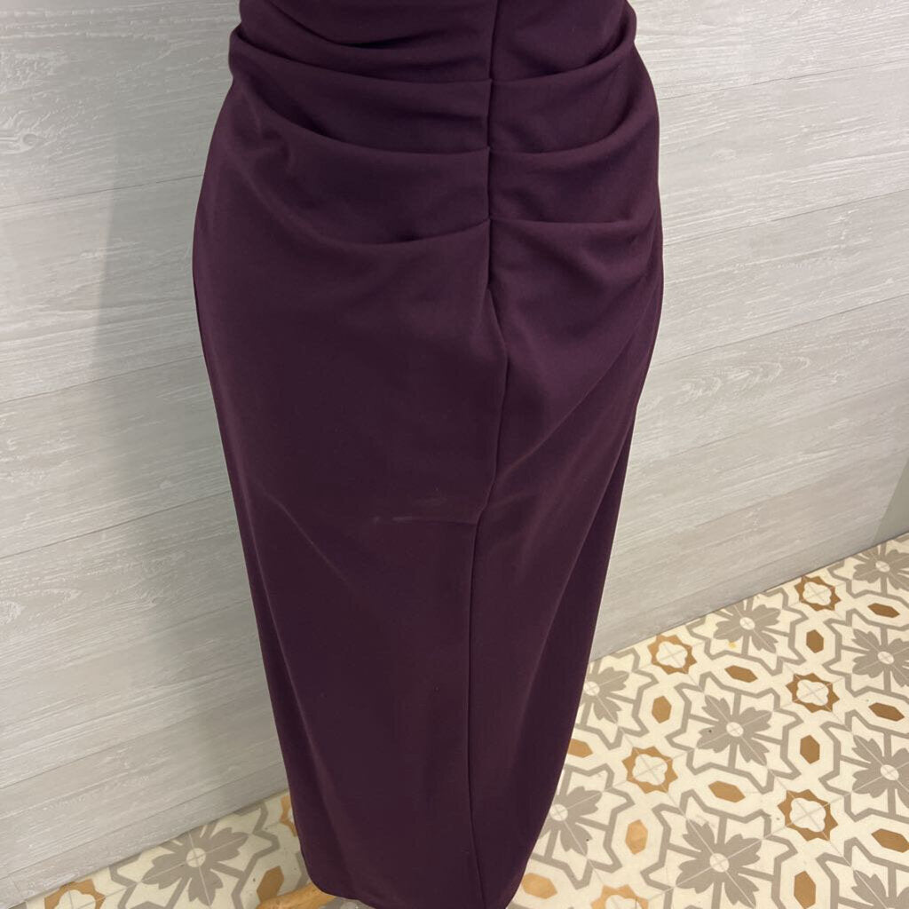 Xscape Purple Off Shoulder Long Formal Dress 12 Petite