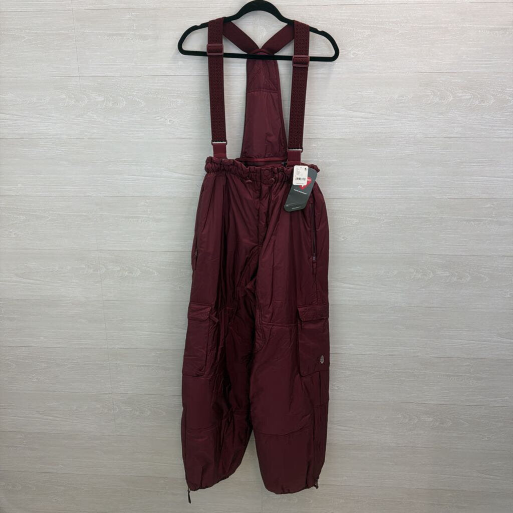 FP Movement Burgundy Dew Point Primaloft Overalls Small