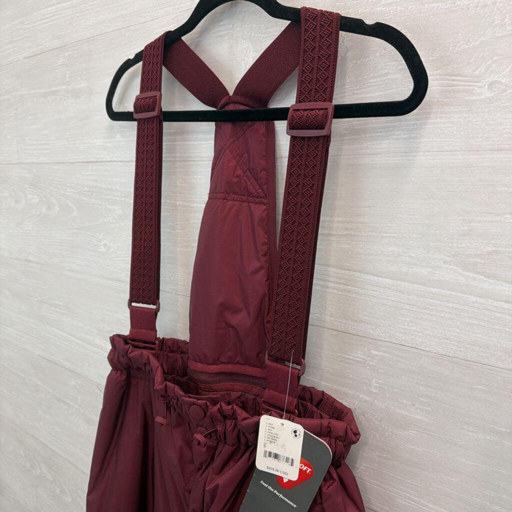FP Movement Burgundy Dew Point Primaloft Overalls Small