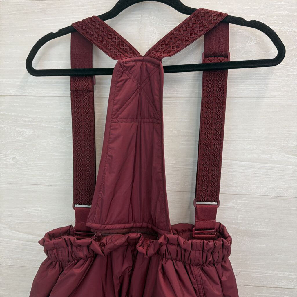 FP Movement Burgundy Dew Point Primaloft Overalls Small