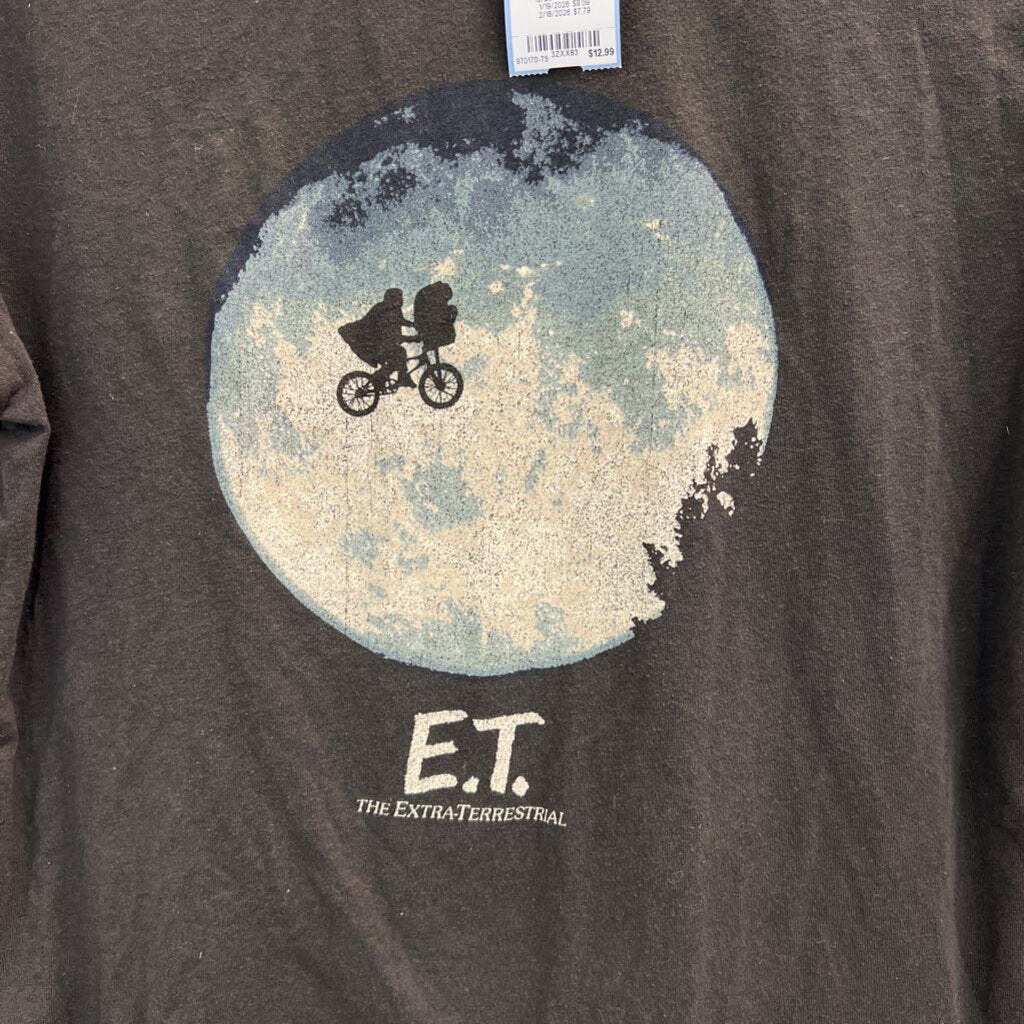 ET Grey Short Sleeve Graphic Tee Extra Large