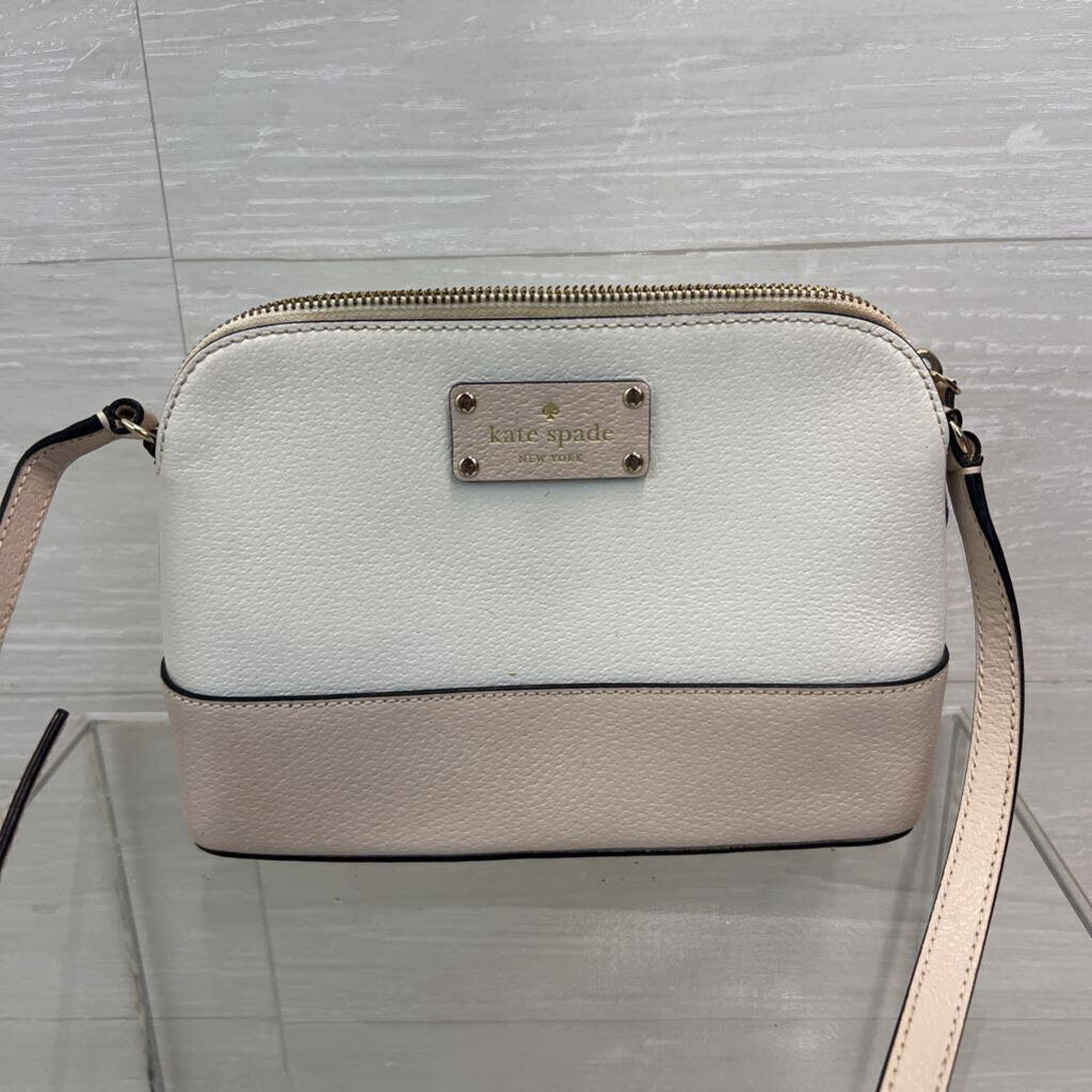 Kate Spade Cream/ Beige Leather Hanna Wellesley Crossbody Purse
