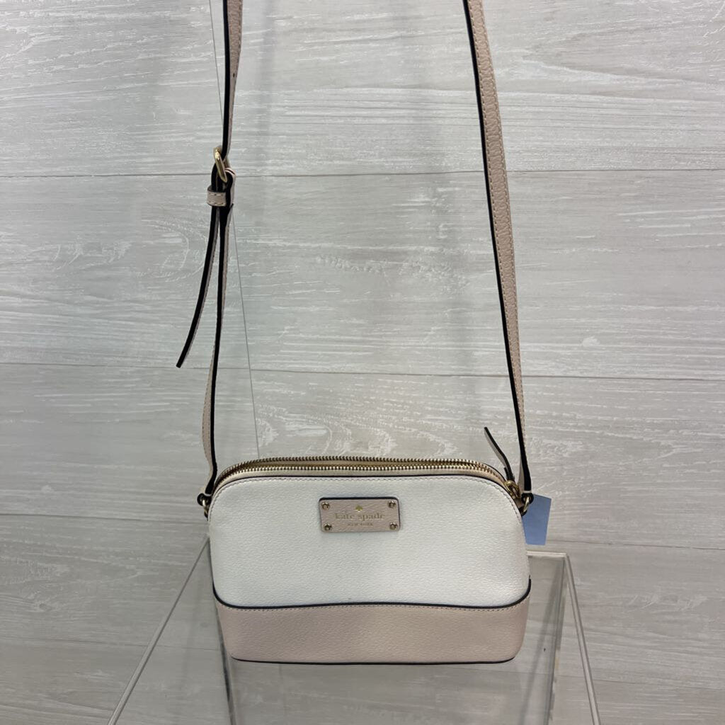 Kate Spade Cream/ Beige Leather Hanna Wellesley Crossbody Purse