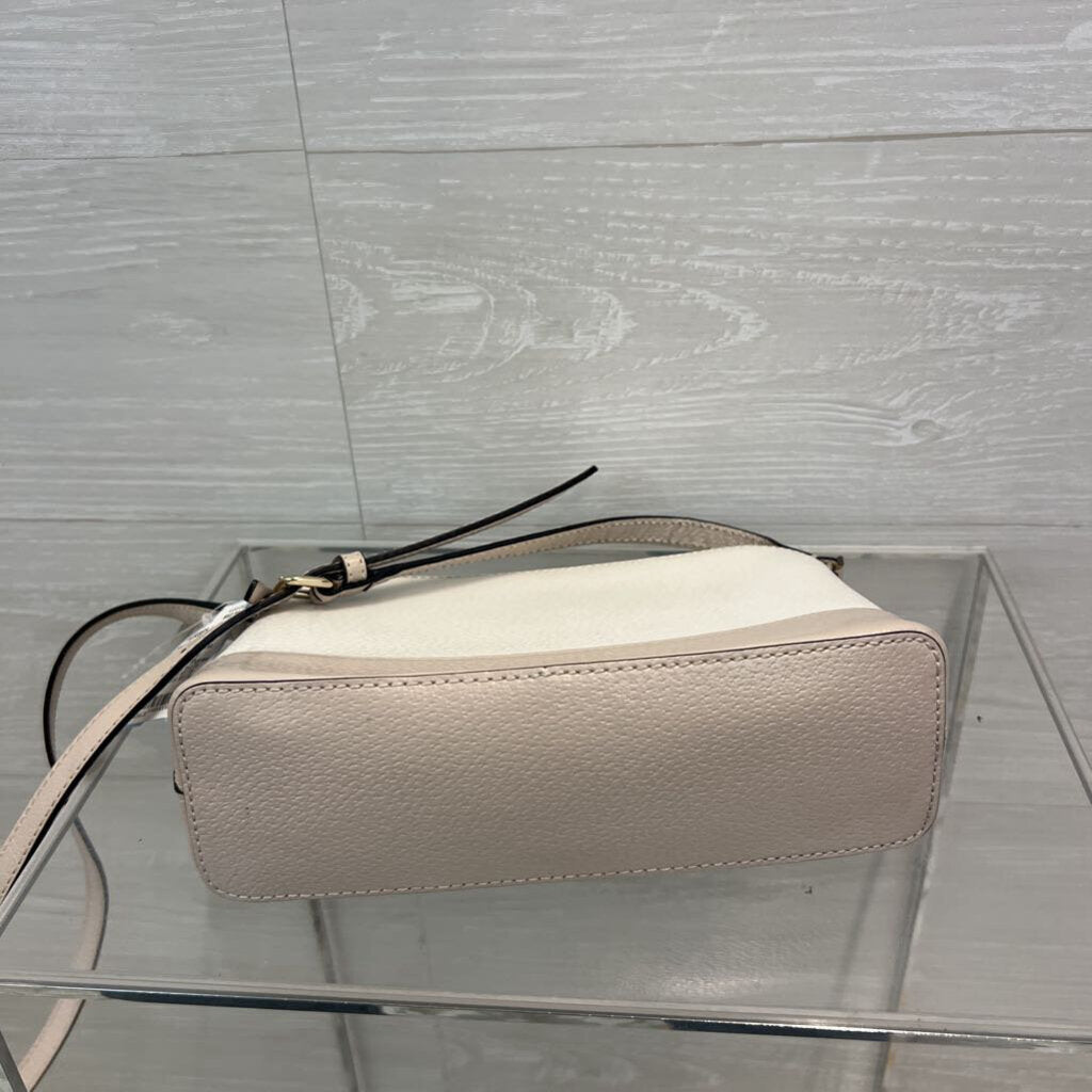 Kate Spade Cream/ Beige Leather Hanna Wellesley Crossbody Purse