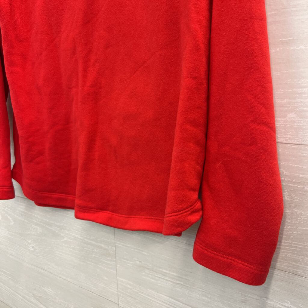 J Crew Soft Red Plaid/ Button Detail Long Sleeve Top Medium