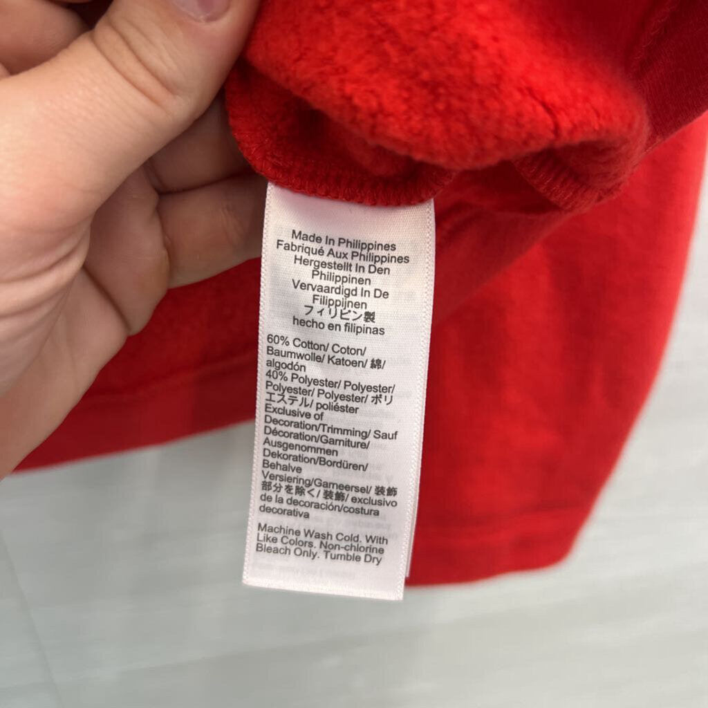 J Crew Soft Red Plaid/ Button Detail Long Sleeve Top Medium