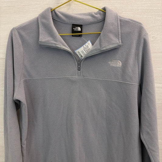 The North Face Grey Fleece Quarter Zip Pullover Large
