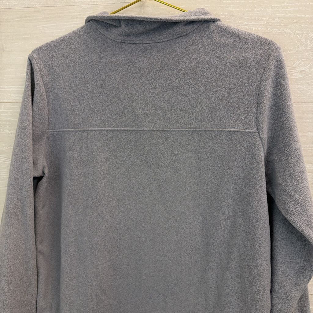 The North Face Grey Fleece Quarter Zip Pullover Large