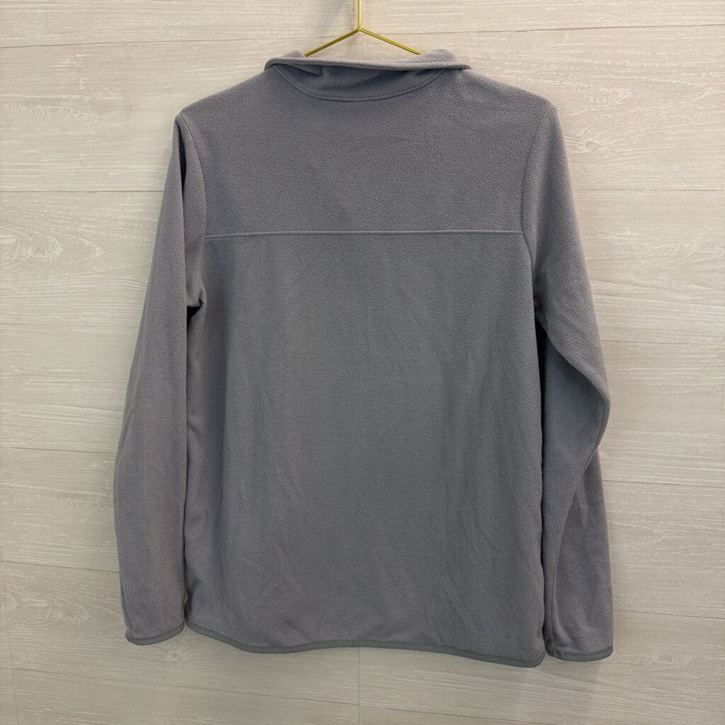 The North Face Grey Fleece Quarter Zip Pullover Large