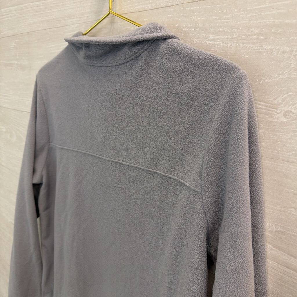 The North Face Grey Fleece Quarter Zip Pullover Large