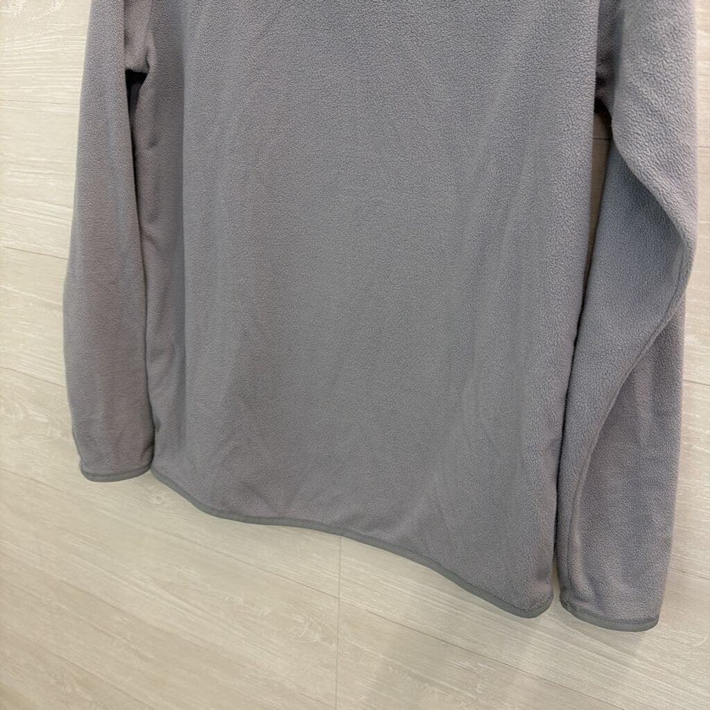 The North Face Grey Fleece Quarter Zip Pullover Large