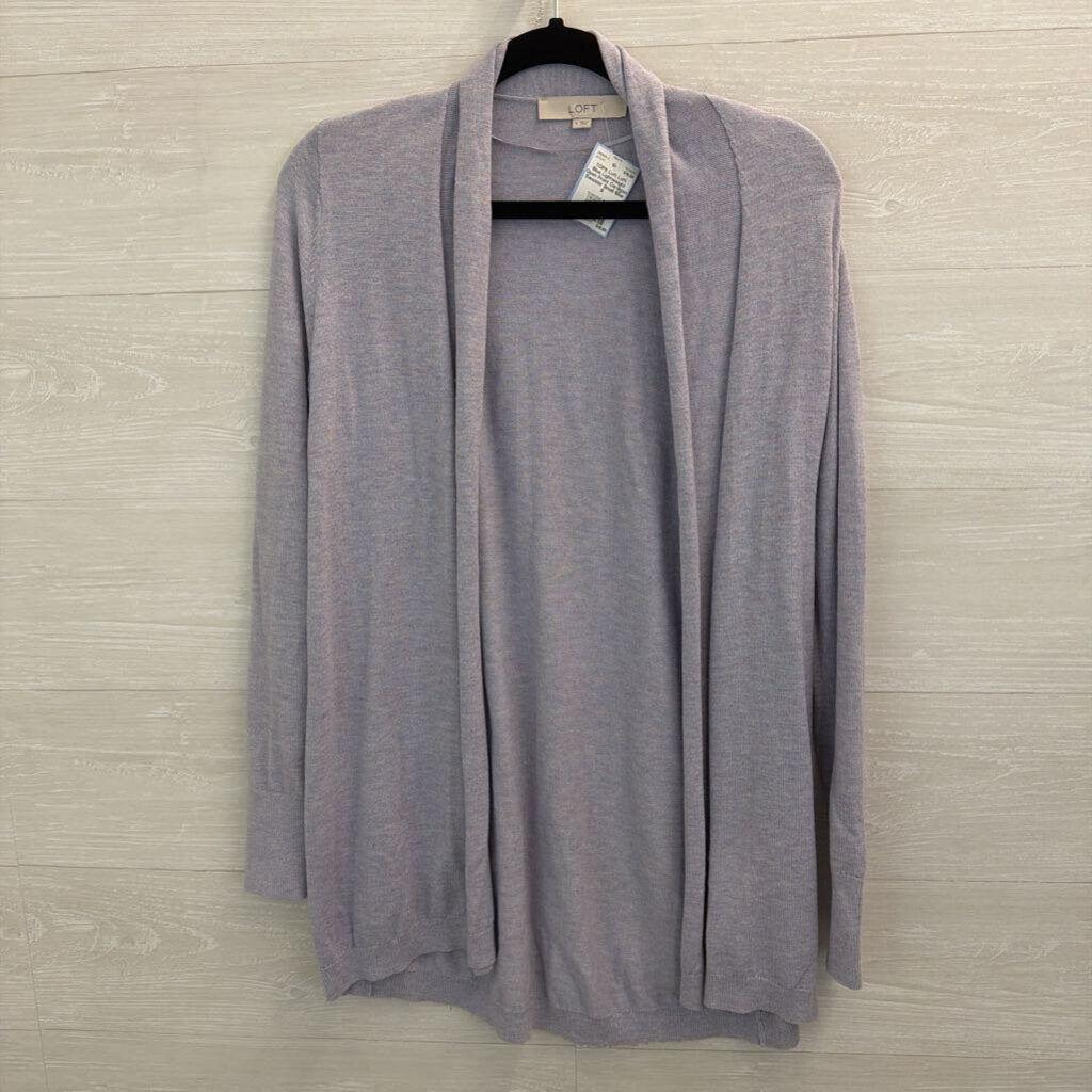 Loft Blue Lightweight Open Front Cardigan Sweater Small