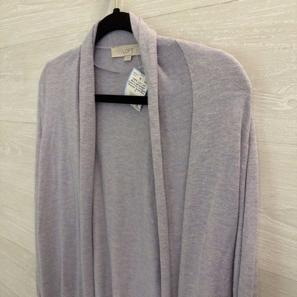 Loft Blue Lightweight Open Front Cardigan Sweater Small