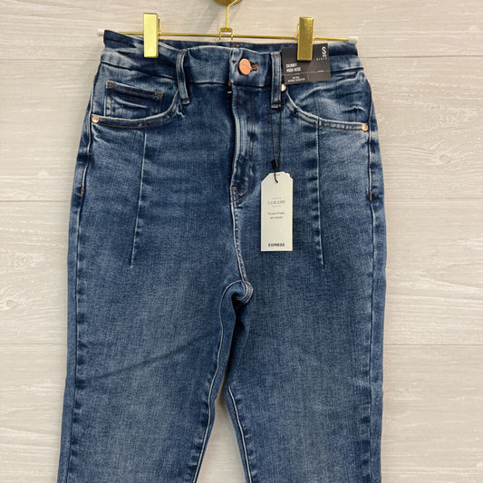 Express Medium Wash Skinny High Rise Ultra Stretch Jeans Small