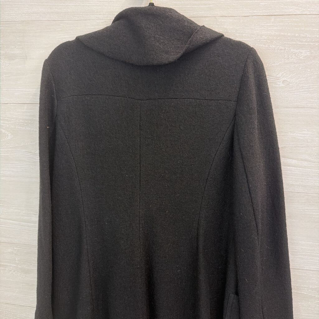 Chicos Black Fringe Trim Double Breasted Jacket 1