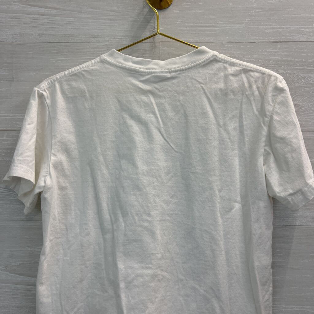 White/ Black Franck Ocean Blond Short Sleeve Graphic Tee Small