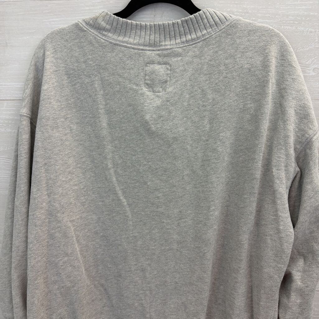 Aerie Grey V Neck Long Sleeve Pullover Small