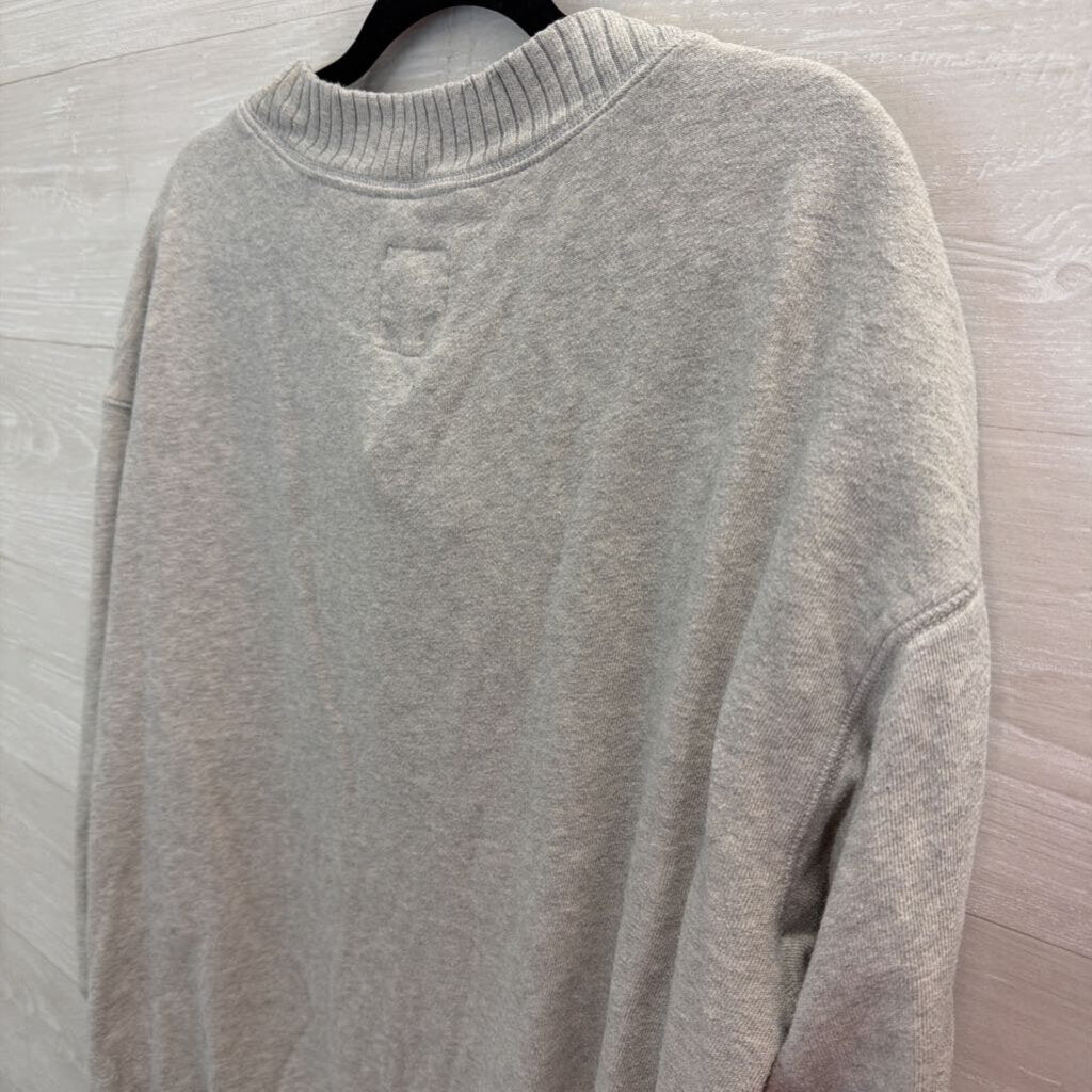 Aerie Grey V Neck Long Sleeve Pullover Small